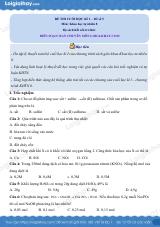 Đề thi học kì 1 KHTN 8 Kết nối tri thức - Đề số 5